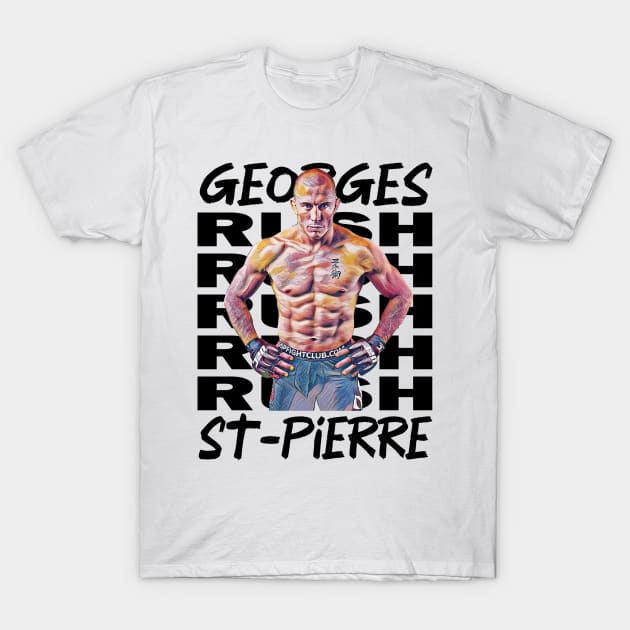 Georges Rush St Pierre T-Shirt by FightIsRight